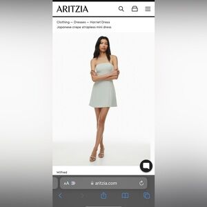 Wilfred strapless mini dress size 12 BNWT